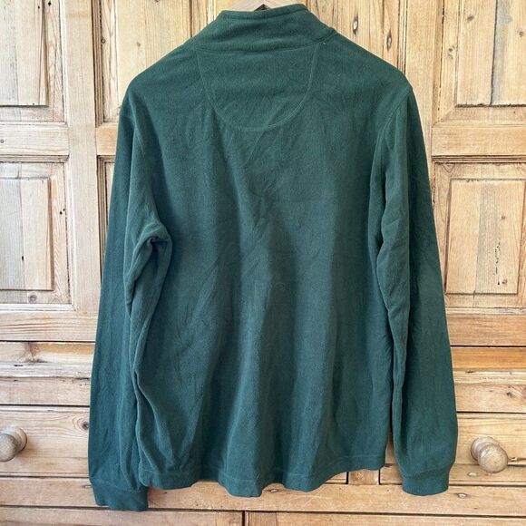 Men's DDX Dri-Duck Small Dark Green Quarter Zip Fleece Sweater Pullover‎ V-Neck - Picture 5 of 11